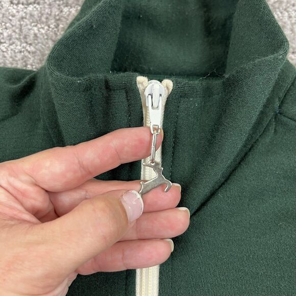 Vintage White Stag Speedo Sweater Mens Large Green Full Zip Made in Japan 70s - Picture 3 of 9